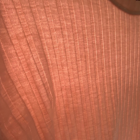 Pink ribbed long sleeve crop top - Picture 6 of 6